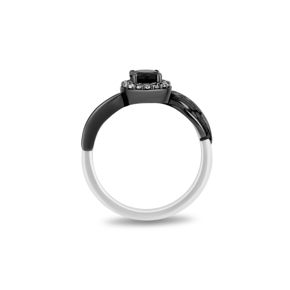 Maleficent Onyx and Diamond Ring in Sterling Silver – Image 2 of 4