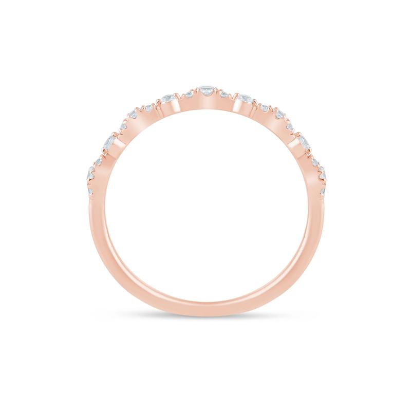 Lab Grown Diamond Stack Band in 10K Rose Gold &#40;1/7 ct. tw.&#41; – Image 2 of 3