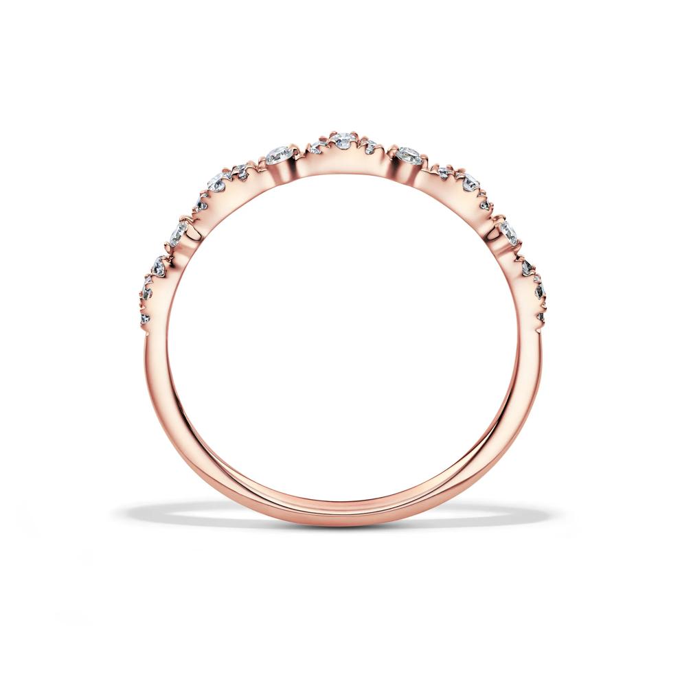 Lab Grown Diamond Stack Band in 10K Rose Gold (1/7 ct. tw.) – Image 2 of 3