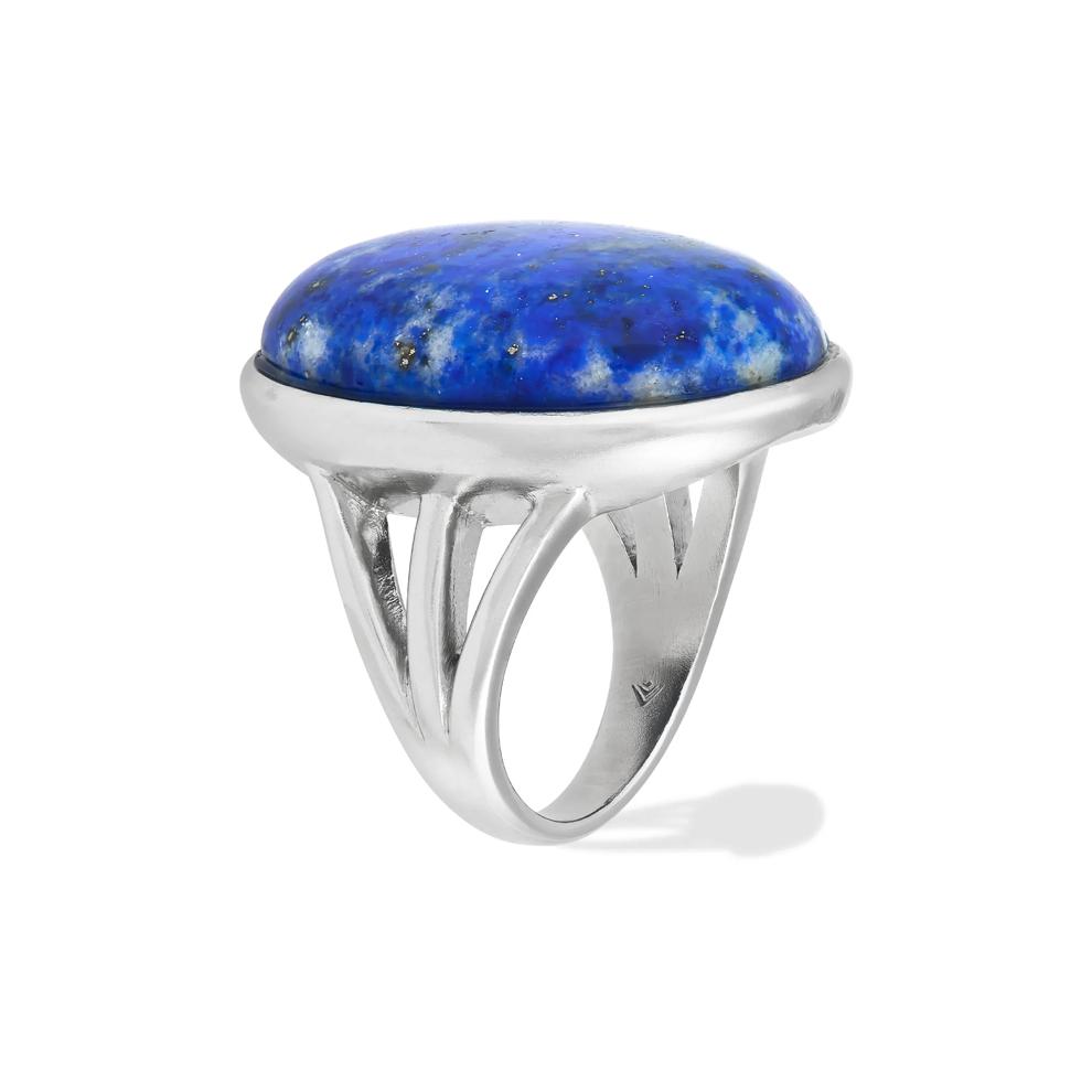 Blue Lapis Ring in Sterling Silver – Image 3 of 4