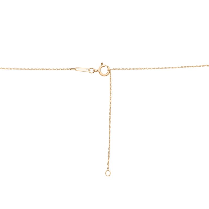 Blue Topaz Pendant in 10K Yellow Gold – Image 3 of 4