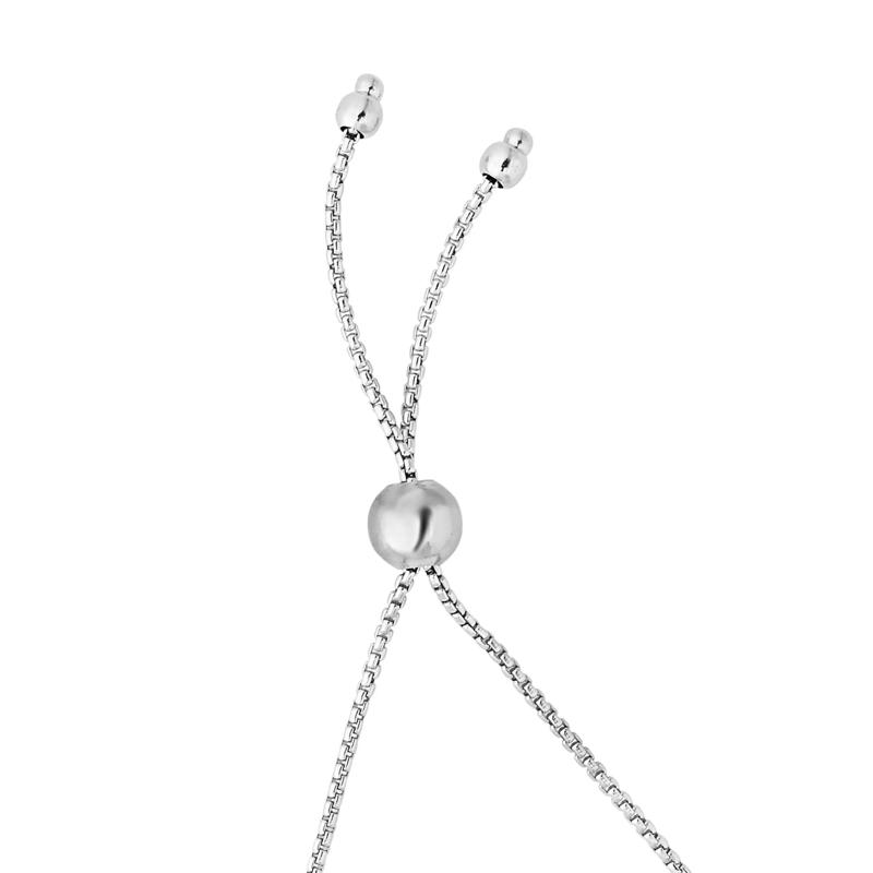 Cross Bolo Bracelet in Two-Tone Sterling Silver – Image 2 of 2