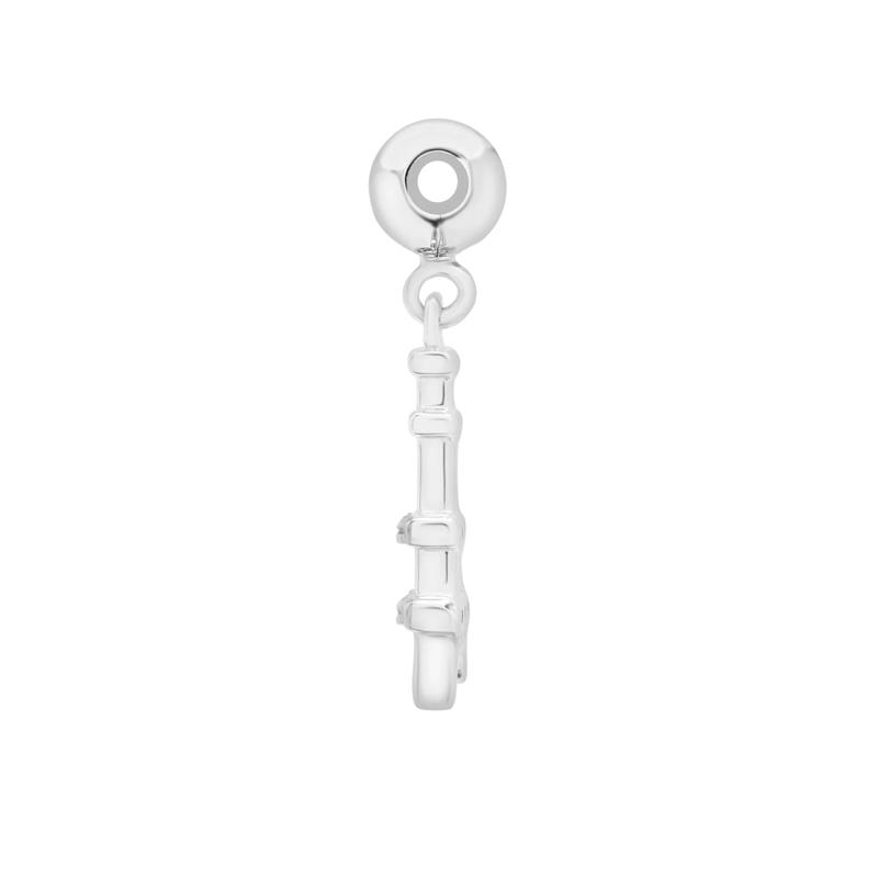 Diamond Accent Eiffel Tower Bead Charm in Sterling Silver – Image 2 of 3
