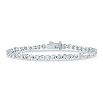 Diamond Tennis Bracelet in 10K White Gold (5 ct. tw.)