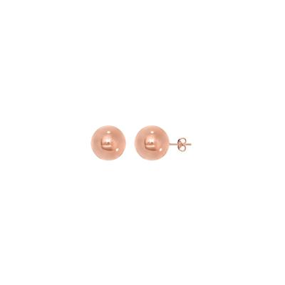 Ball Stud Earrings in 14K Rose Gold