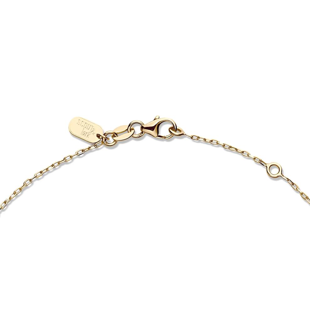 Lab Grown Diamond Toi et Moi Necklace in 10K Yellow Gold (1/3 ct. tw.) – Image 3 of 4