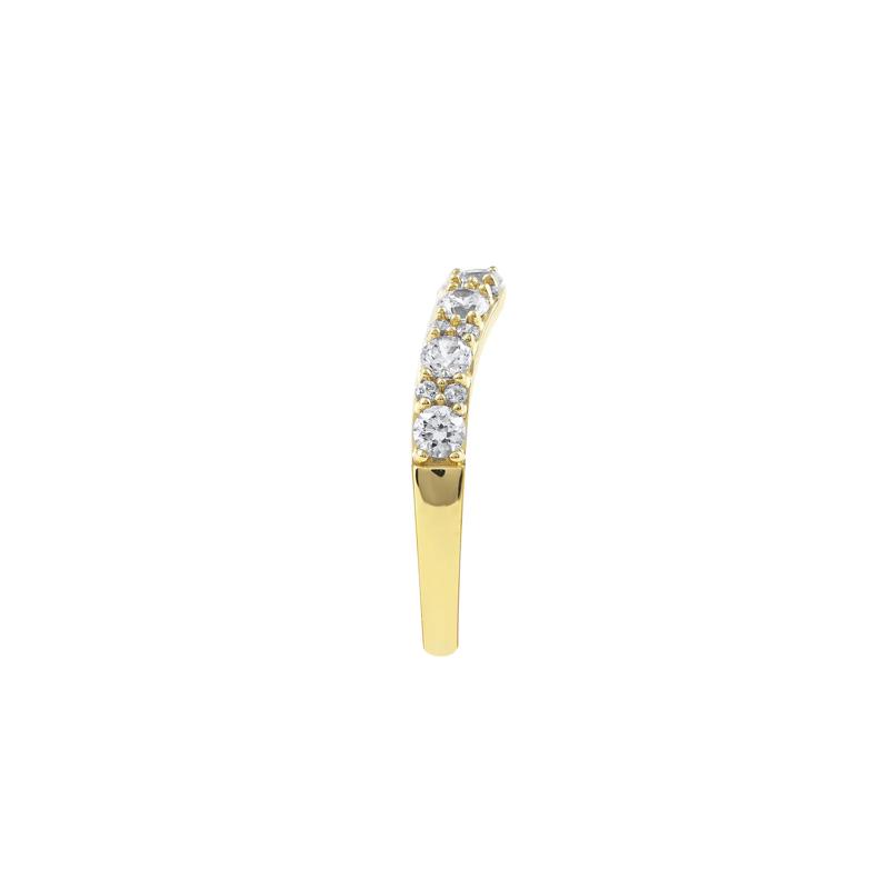 Lab Grown Diamond Contour Band in 14K Yellow Gold &#40;3/4 ct. tw.&#41; – Image 3 of 7