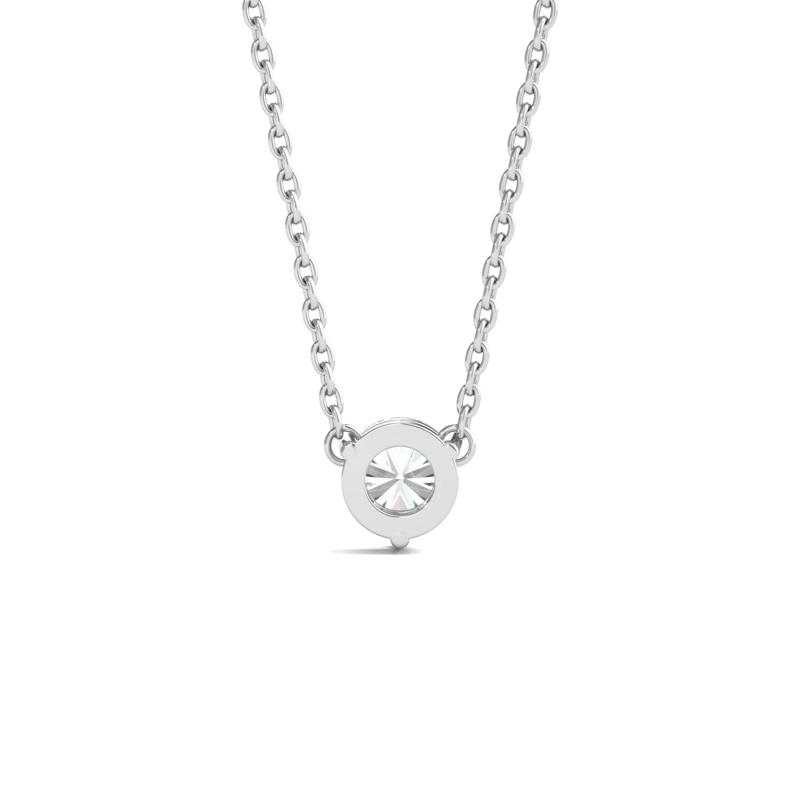 Lab Grown Diamond Solitaire Pendant in 10K White Gold &#40;5/8 ct. tw.&#41; – Image 4 of 4