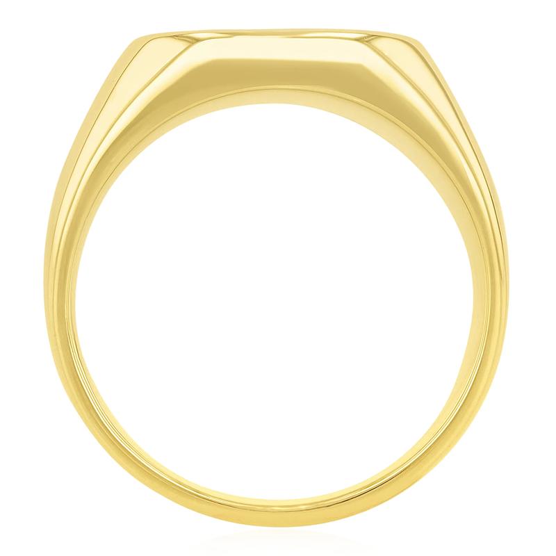 Men's Black Texture Ring in Vermeil, 15MM – Image 2 of 3