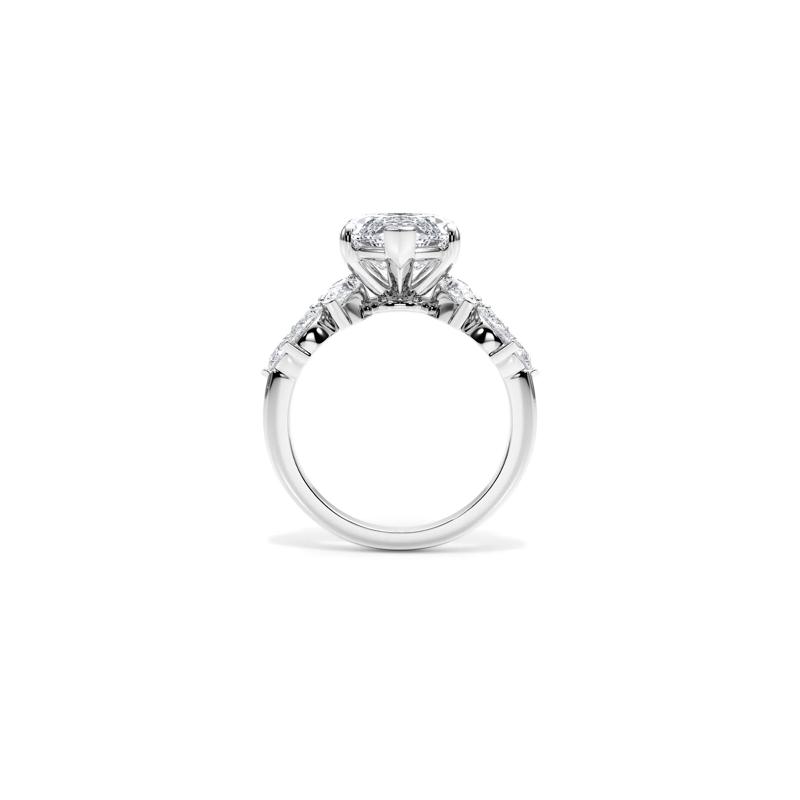 Lab Grown Diamond Marquise Engagement Ring in Platinum &#40;7 1/4 ct. tw.&#41; – Image 2 of 4