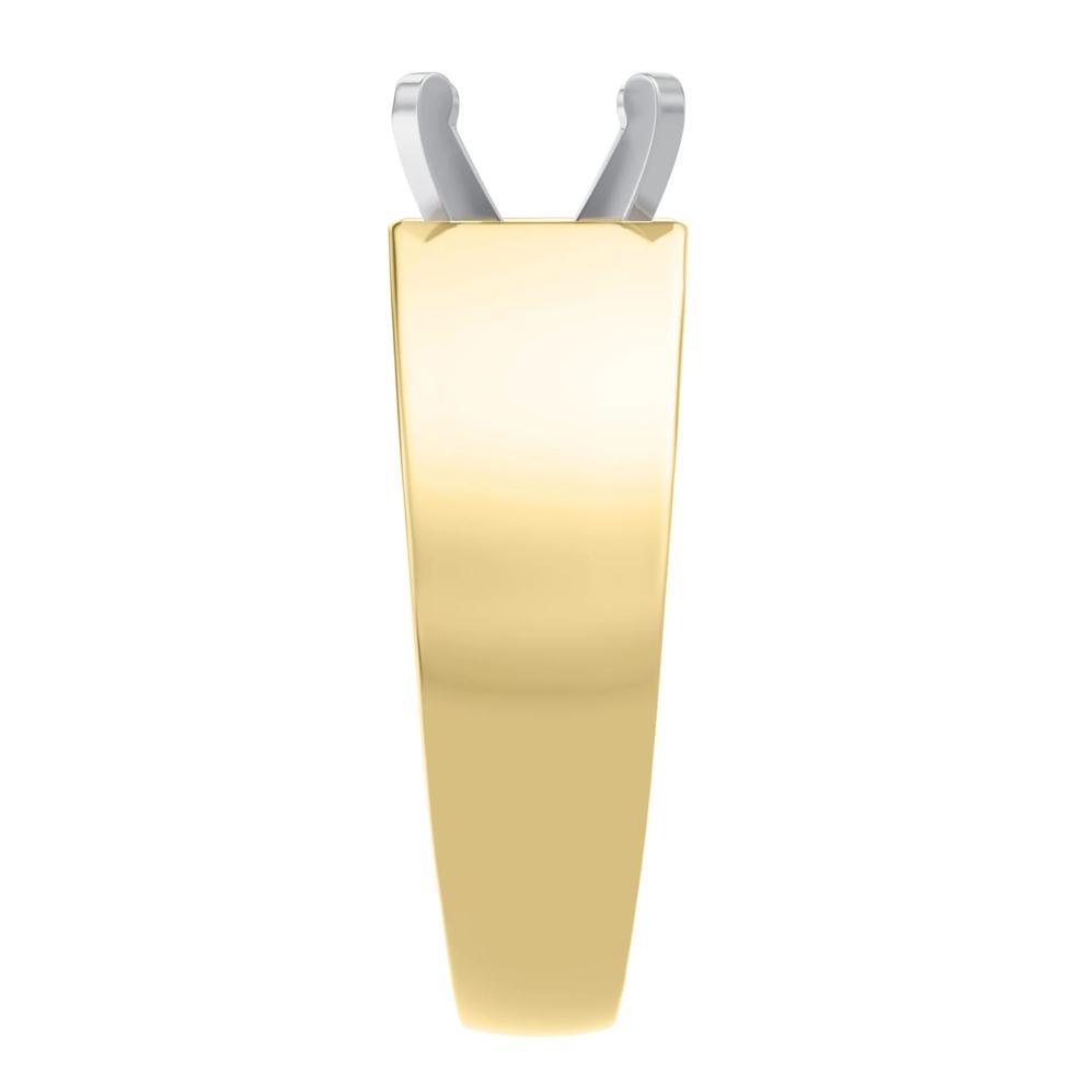 Wide Cathedral Semi-Mount Engagement Ring in 14K Gold, 7.8MM (Setting Only) – Image 6 of 6