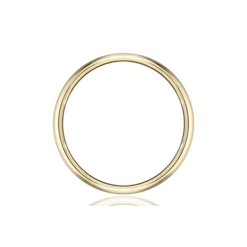 Men&#39;s Wedding Band with Satin Finish in 10K White &amp; Yellow Gold, 7MM – Image 2 of 3