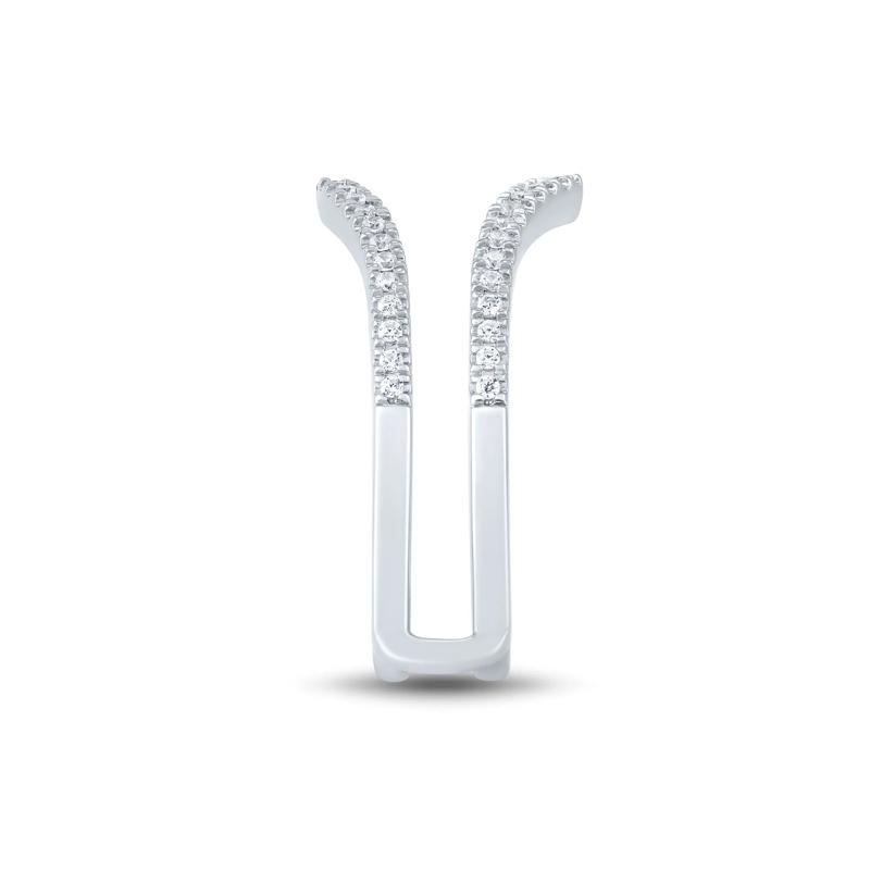 Diamond Chevron Contour Ring Insert in 14K White Gold &#40;1/3 ct. tw.&#41; – Image 3 of 3