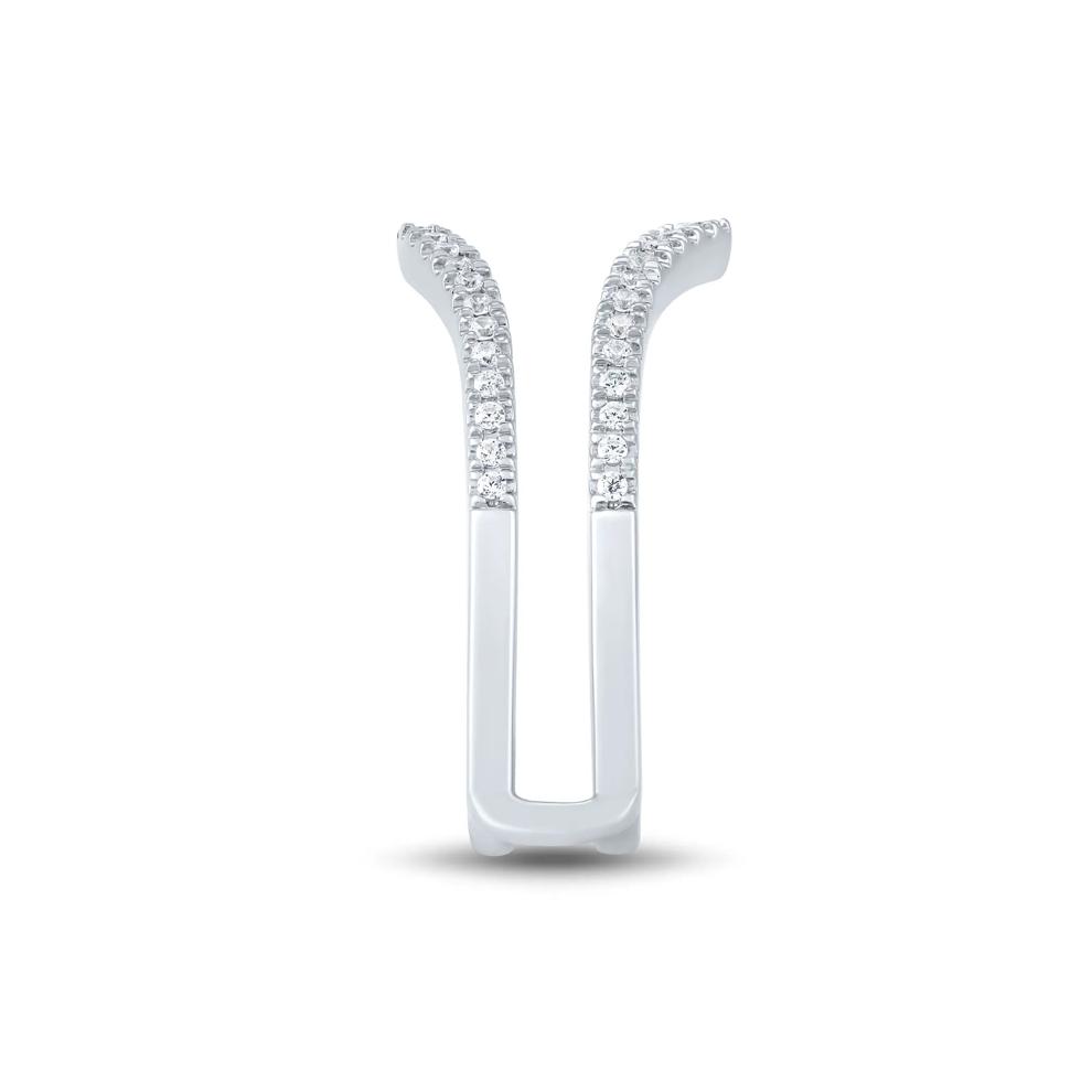 Diamond Chevron Contour Ring Insert in 14K White Gold (1/3 ct. tw.) – Image 3 of 3