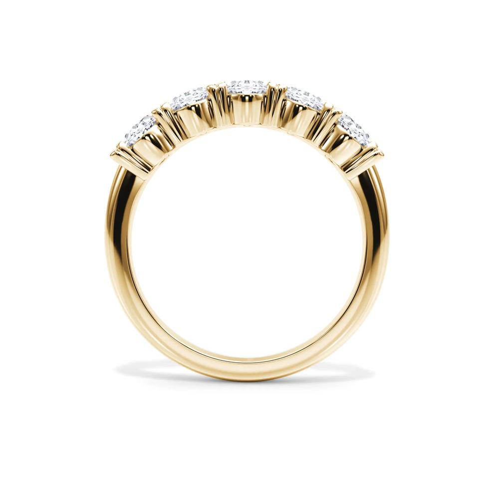 Diamond Oval Five-Stone Anniversary Band in 14K Yellow Gold (2 ct. tw.) – Image 2 of 4