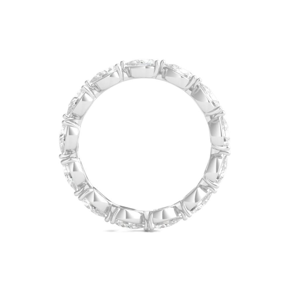 Pear-Cut Lab Grown Diamond Eternity Band in Platinum (2 CTW) – Image 2 of 3