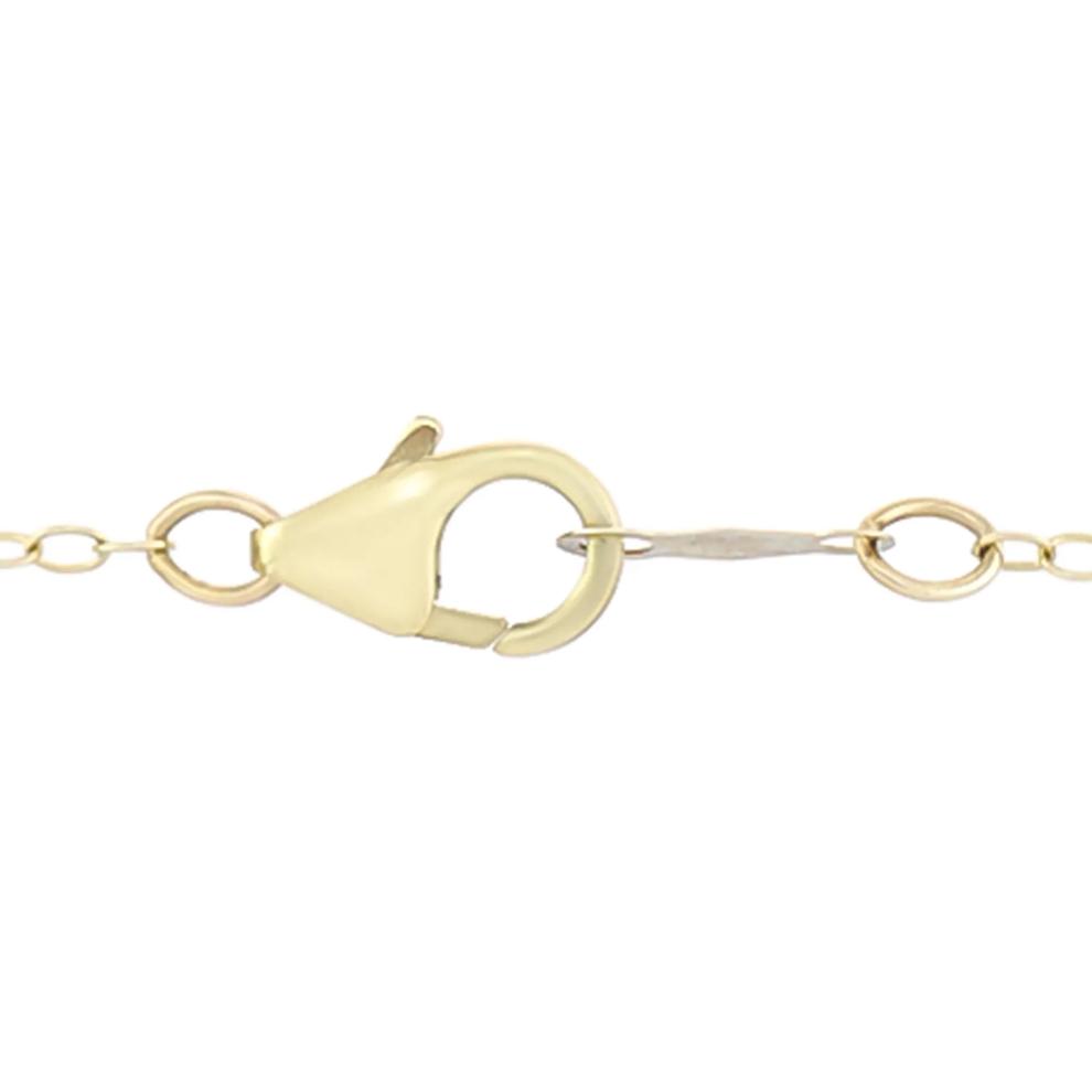 Blue Topaz Anklet in 10K Yellow Gold – Image 2 of 2