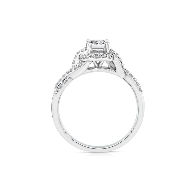Lab Grown Diamond Promise Ring in 10K White Gold &#40;1/2 ct. tw.&#41; – Image 2 of 3