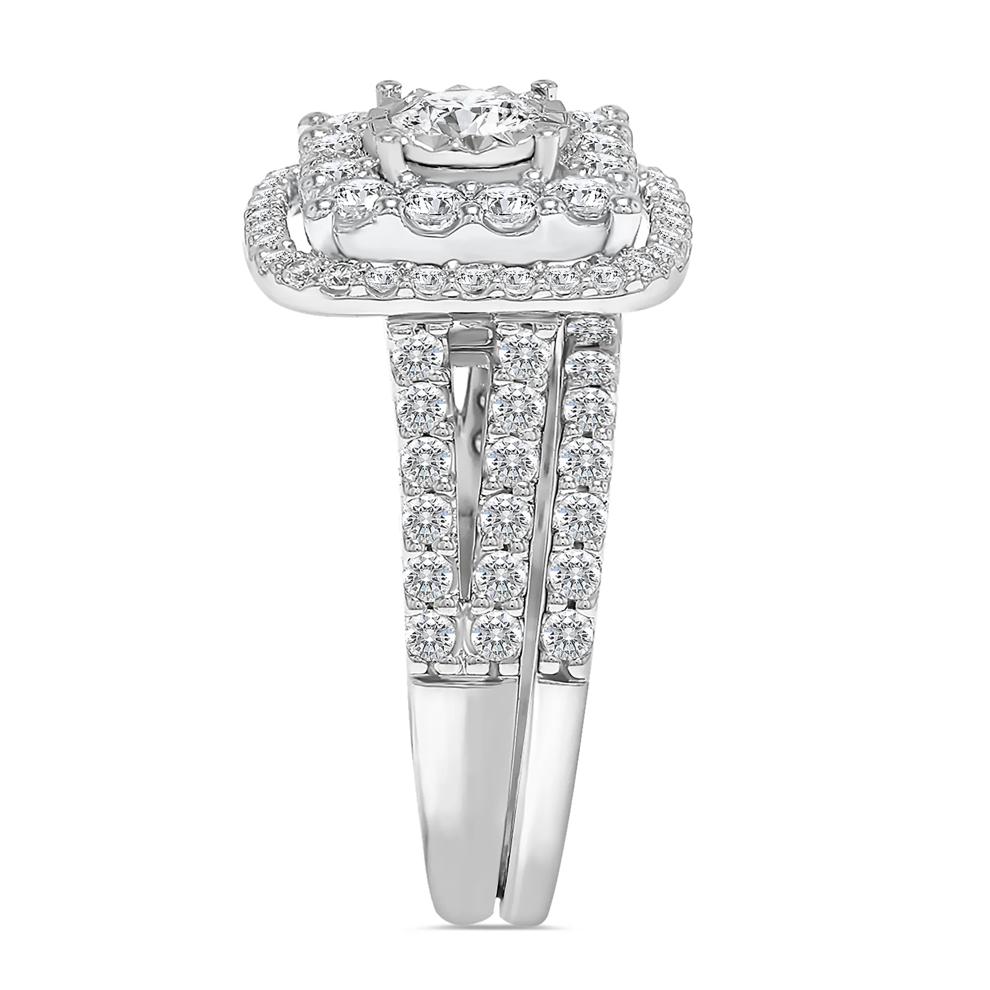 Halo Diamond Engagement Ring in 10K White Gold (2 ct. tw.) – Image 3 of 3