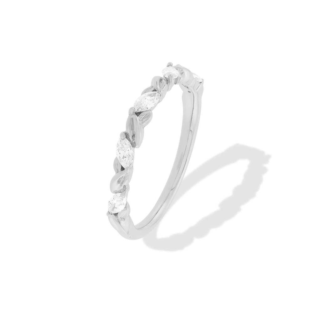Lab Grown Diamond Marquise Band in 10K White Gold (1/4 ct. tw.) – Image 4 of 4