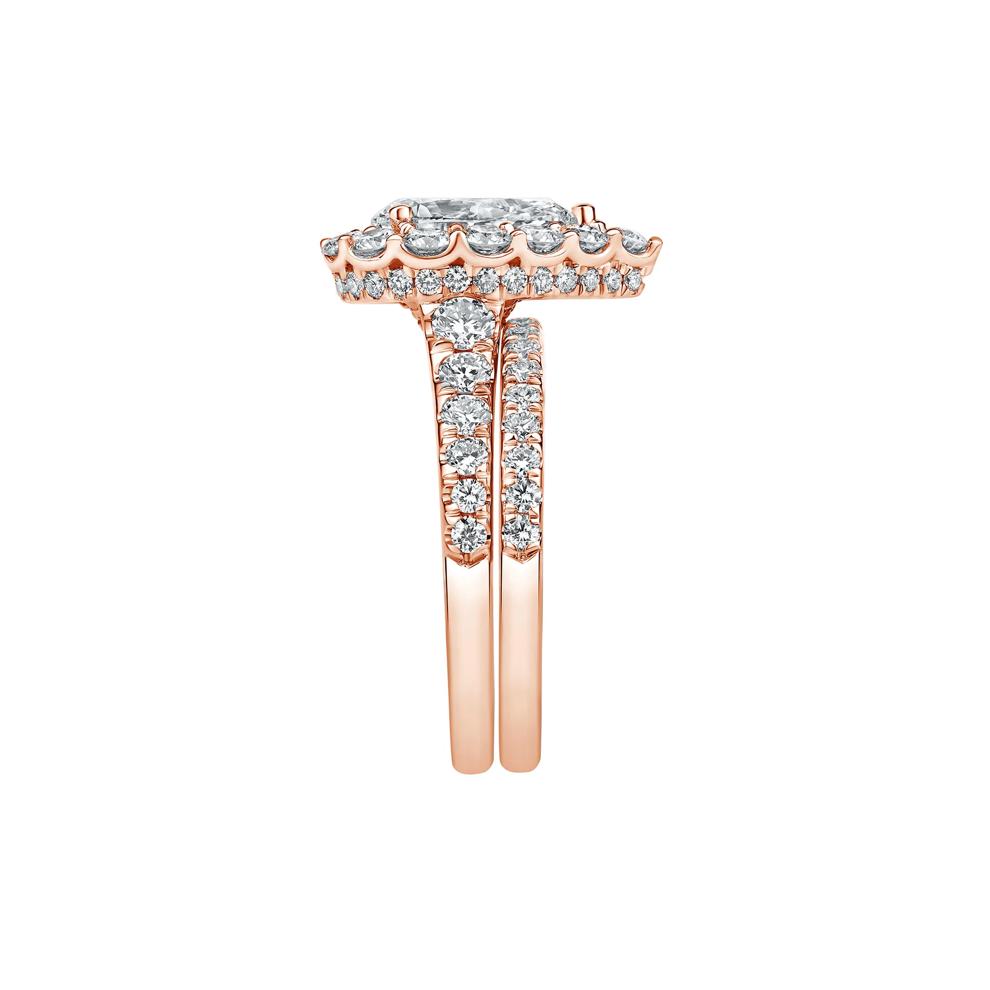 Alexis Lab Grown Diamond Engagement Set in 14K Rose Gold (3 1/4 ct. tw.) – Image 3 of 4