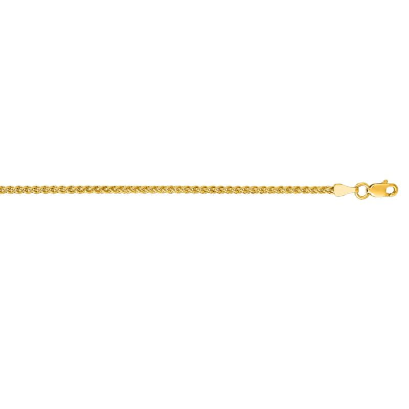 Wheat Chain in 14K Yellow Gold. 22&quot; – Image 2 of 2