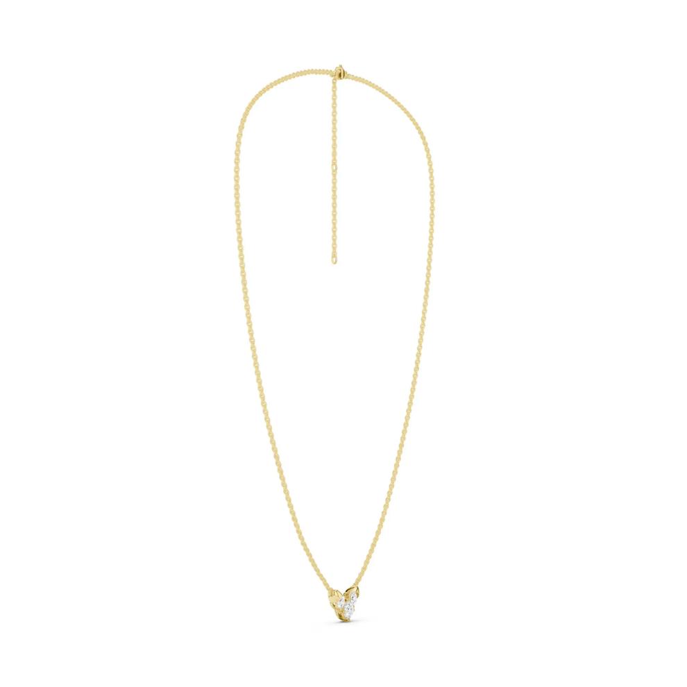 Lab Grown Diamond Three-Stone Pendant in 14K Yellow Gold (1 ct. tw.) – Image 3 of 3