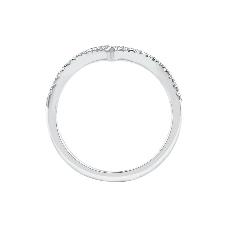 Ellis Lab Grown Diamond Chevron Band in 14K White Gold &#40;1/4 ct. tw.&#41; – Image 2 of 5