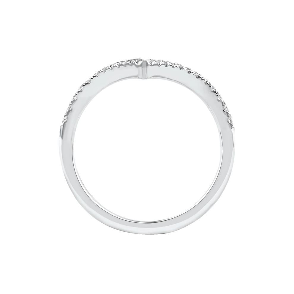 Ellis Lab Grown Diamond Chevron Band in 14K White Gold (1/4 ct. tw.) – Image 2 of 5