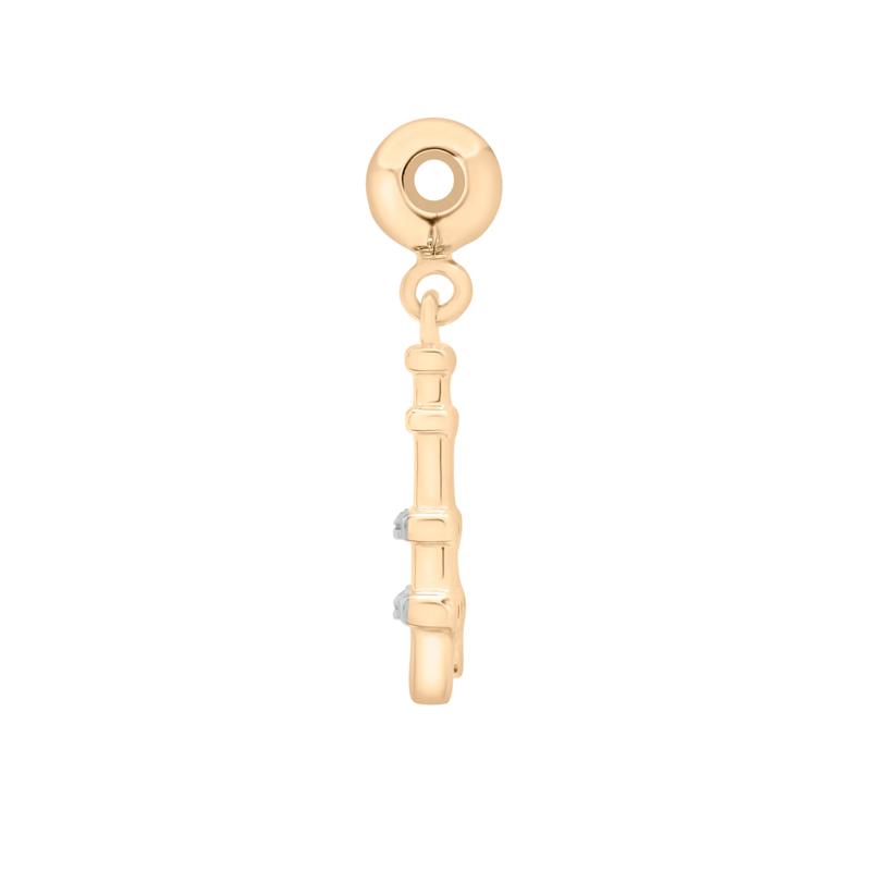 Diamond Accent Eiffel Tower Bead Charm in Vermeil – Image 2 of 3