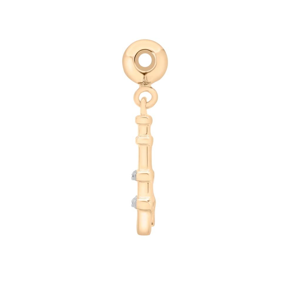 Diamond Accent Eiffel Tower Bead Charm in Vermeil – Image 2 of 3