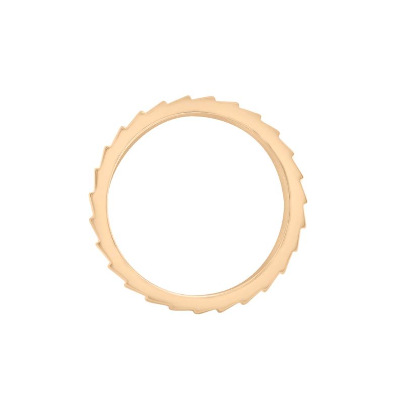 Ribbed Ring in Vermeil – Image 2 of 7