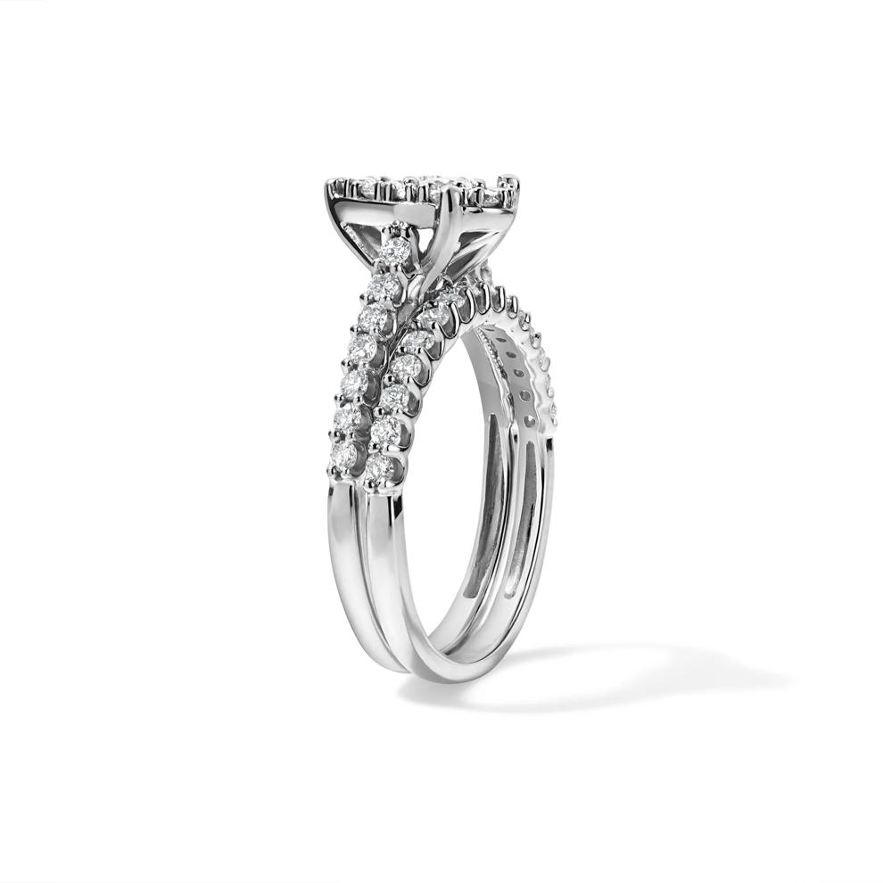 Diamond Pear-Shaped Composite Center Engagement Set in 10K White Gold (1 ct. tw.) – Image 3 of 6