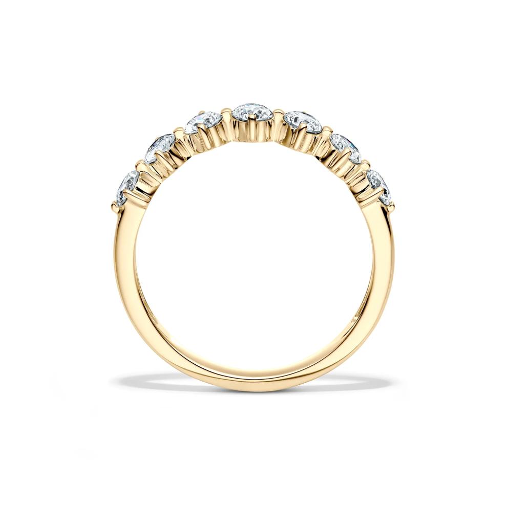 Lab Grown Diamond Seven-Stone Band in 10K Yellow Gold (3/4 ct. tw.) – Image 2 of 4