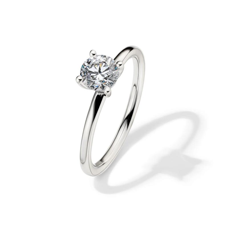 Lab Grown Diamond Round Solitaire Engagement Ring in 14k White Gold &#40;3/4 ct.&#41; – Image 4 of 4