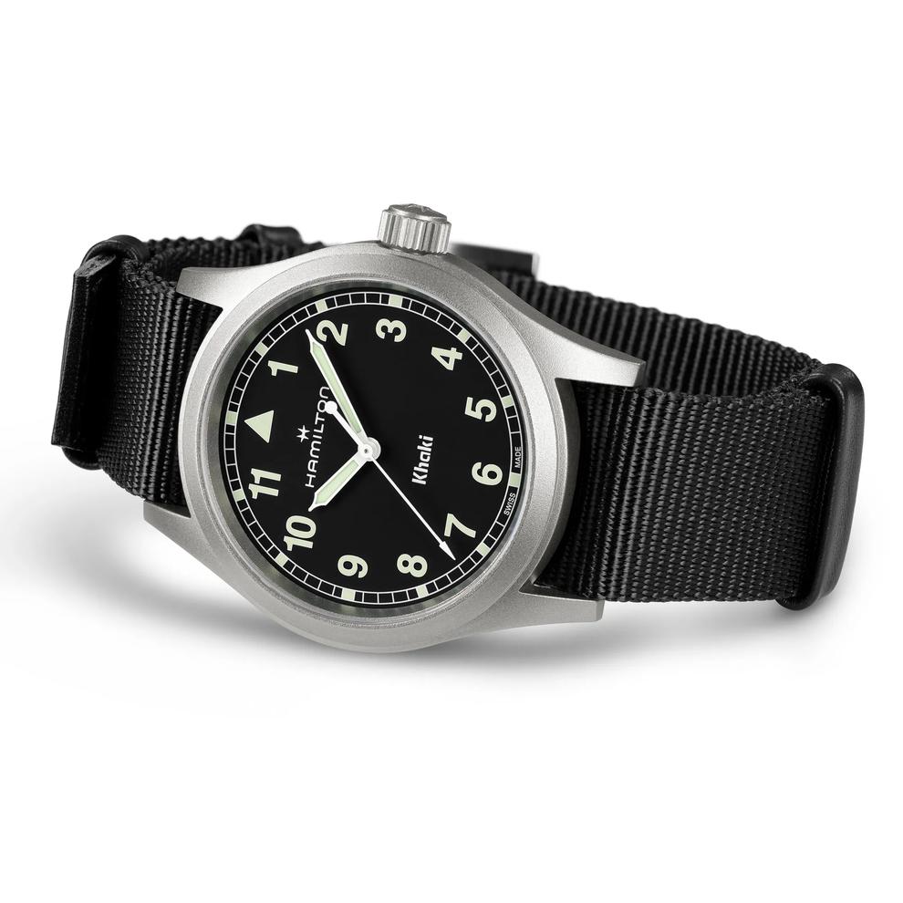 Khaki Field Quartz Watch with Black Textile Strap – Image 3 of 4