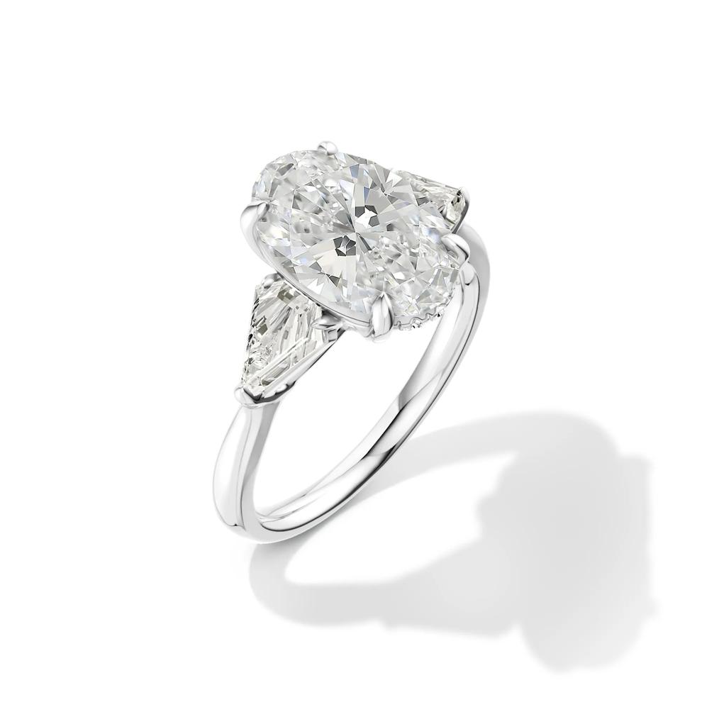 Neve Lab Grown Diamond Oval Engagement Ring in 14K White Gold (3 3/4 ct. tw.) – Image 4 of 4