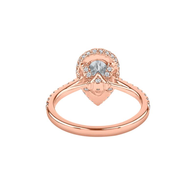 Perry Lab Grown Diamond Pear-shaped Engagement Ring in 14K Rose Gold &#40;2 5/8 ct. tw.&#41; – Image 4 of 5