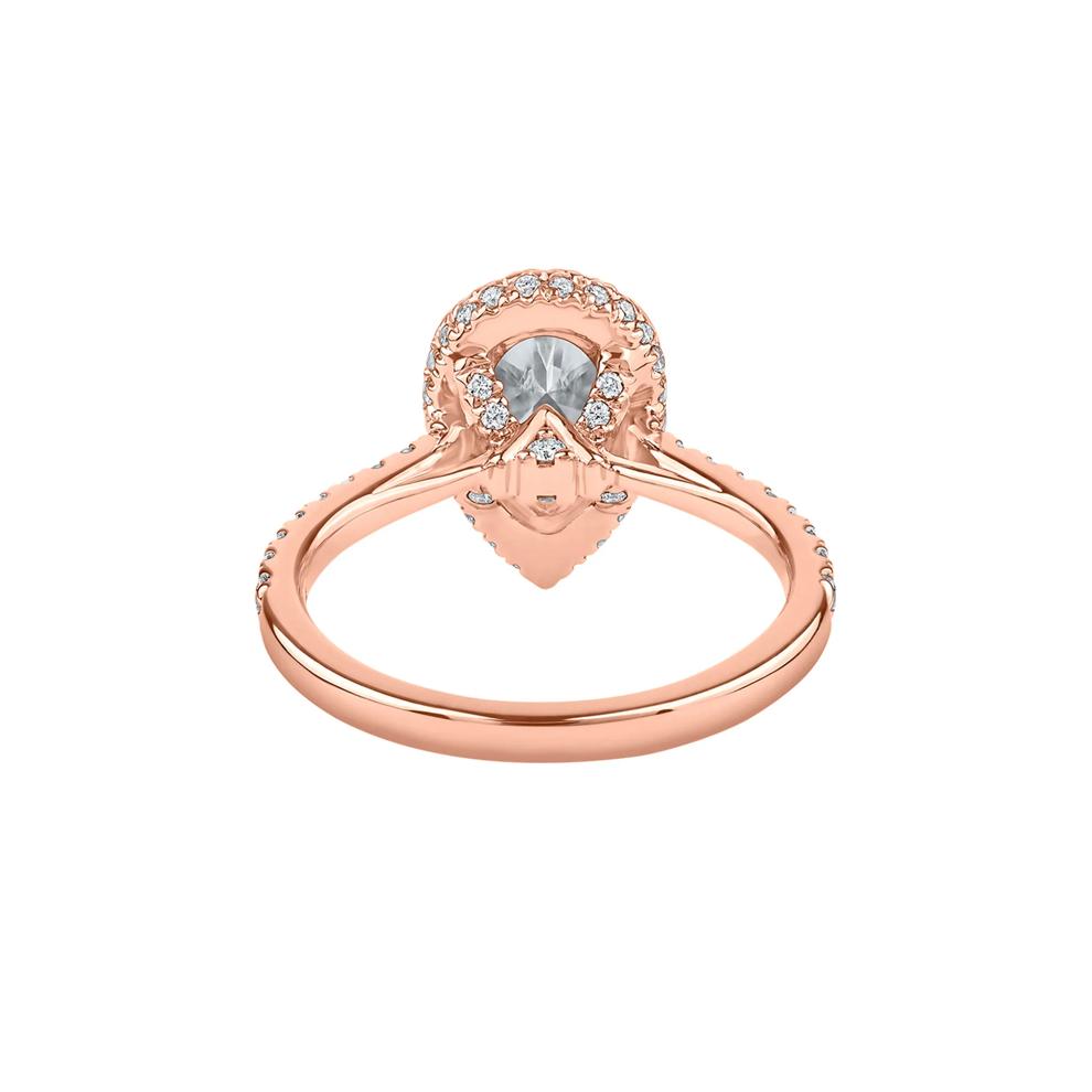 Perry Lab Grown Diamond Pear-shaped Engagement Ring in 14K Rose Gold (2 5/8 ct. tw.) – Image 4 of 5