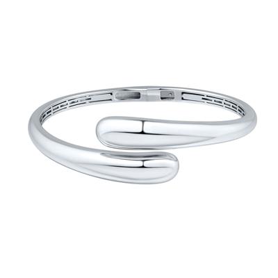 Graduated Bypass Bracelet in Sterling Silver