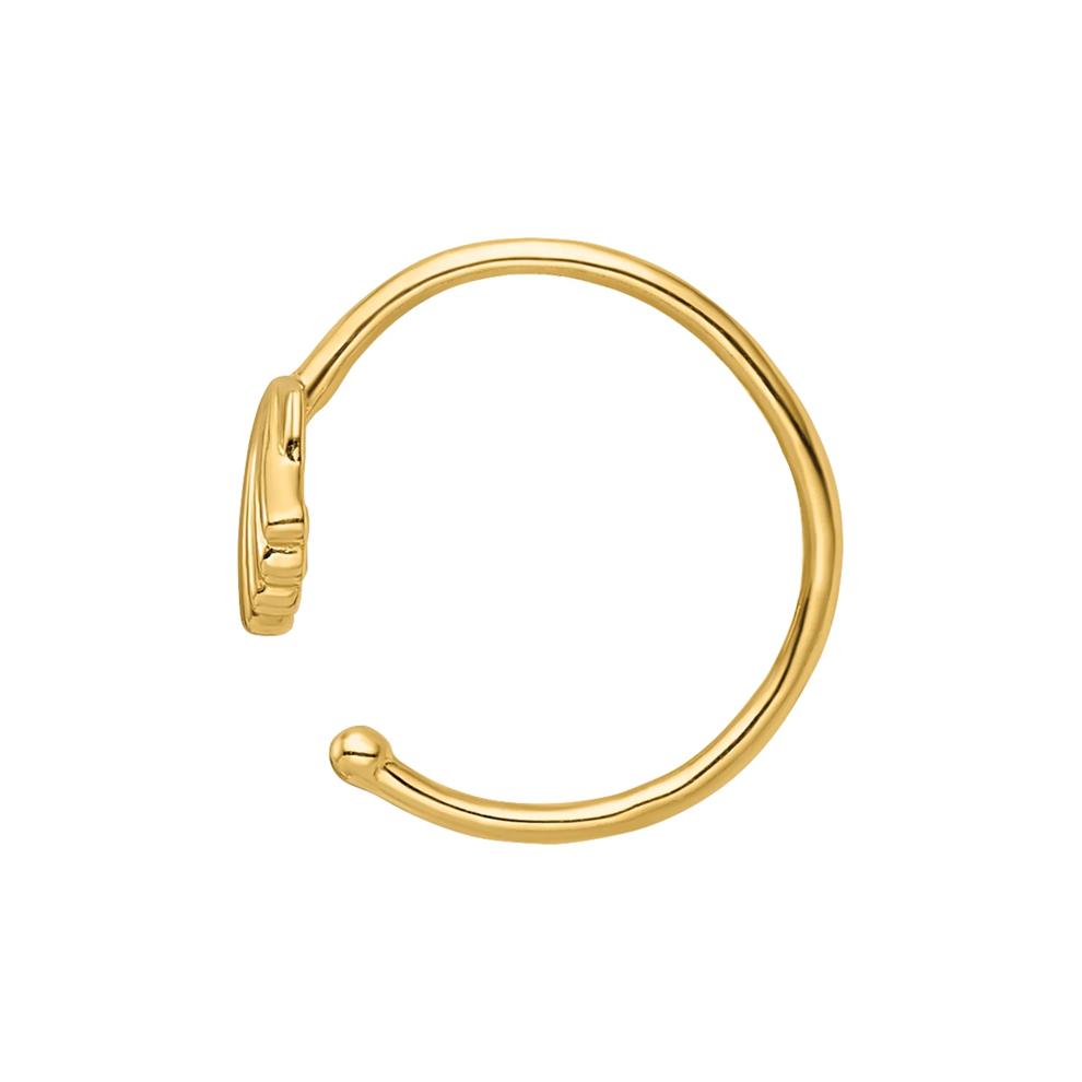 Scallop Shell Cartilage Cuff in 14K Yellow Gold, 20 Gauge – Image 2 of 3