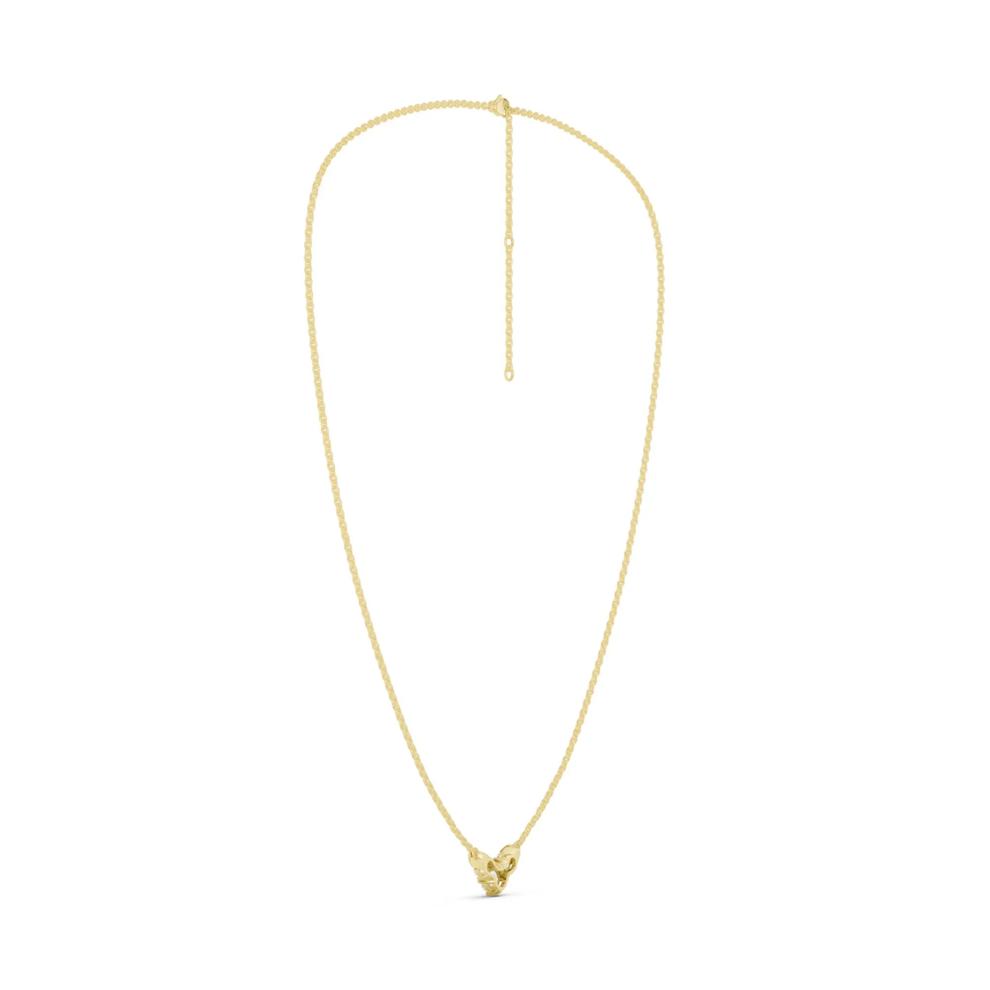 Lab Grown Diamond Three-Stone Pendant in 14K Yellow Gold (1 ct. tw.) – Image 2 of 3