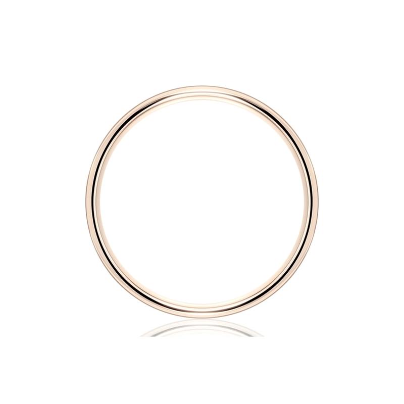 Thin Wedding Band in 14K Rose Gold, 1.2mm – Image 2 of 3