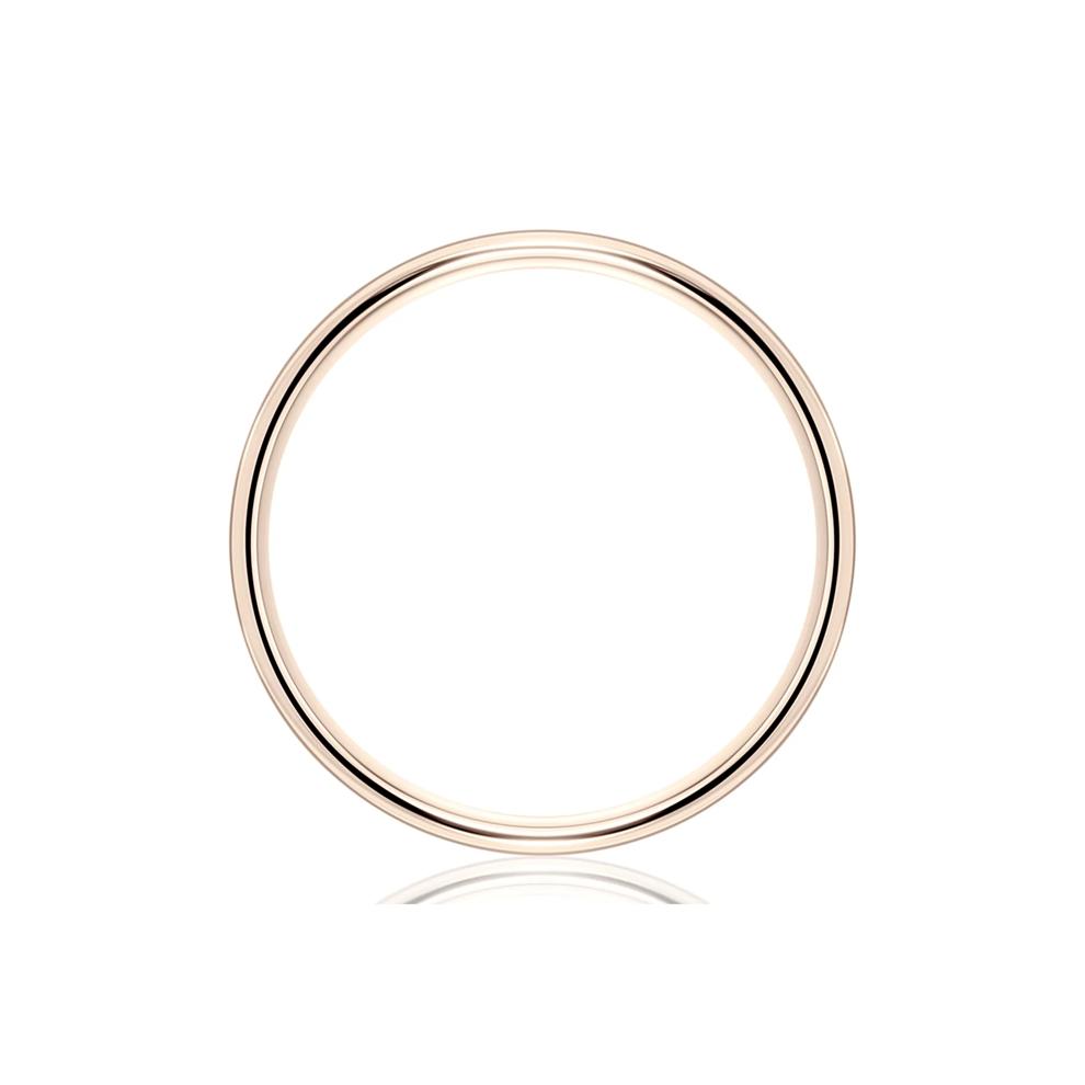Thin Wedding Band in 14K Rose Gold, 1.2mm – Image 2 of 3