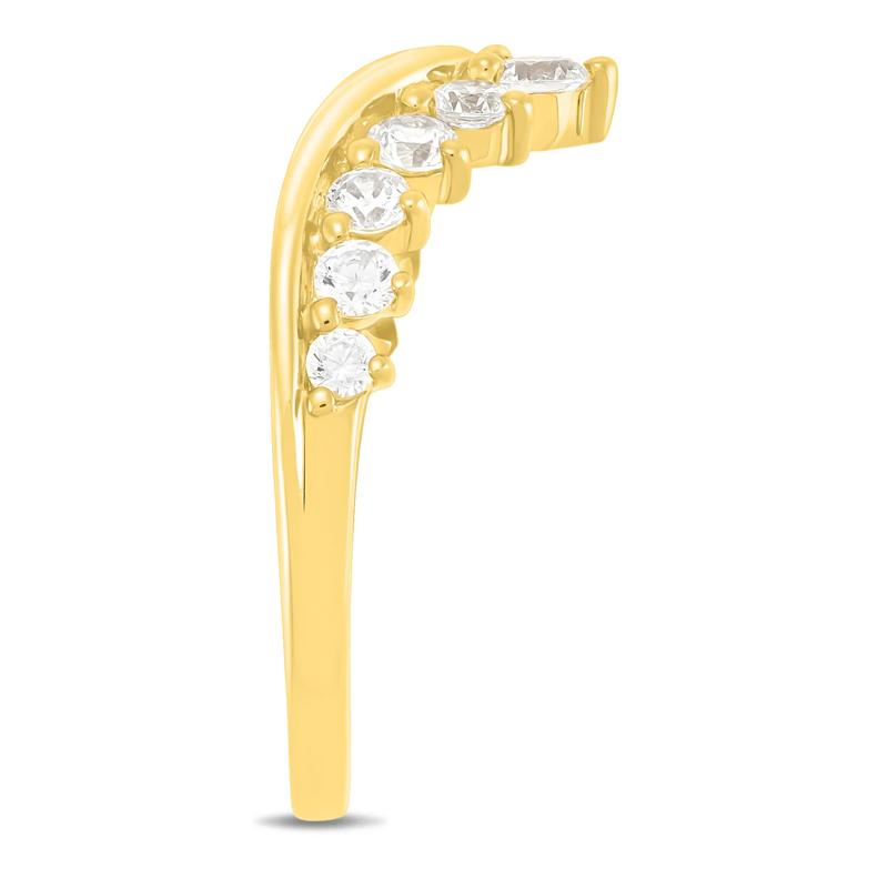 Lab Grown Diamond Contour Band in 14K Yellow Gold &#40;5/8 ct. tw.&#41; – Image 2 of 3