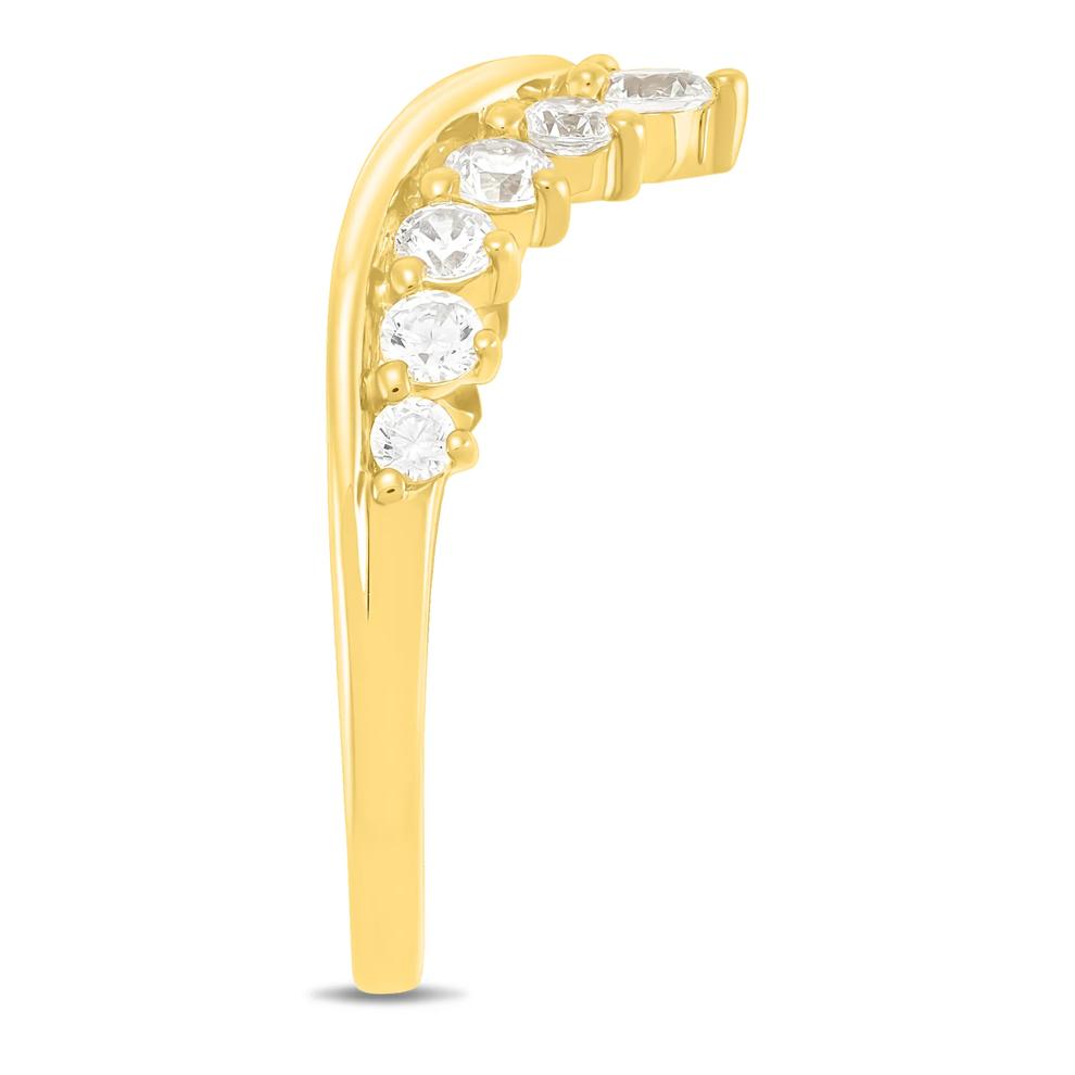 Lab Grown Diamond Contour Band in 14K Yellow Gold (5/8 ct. tw.) – Image 2 of 3
