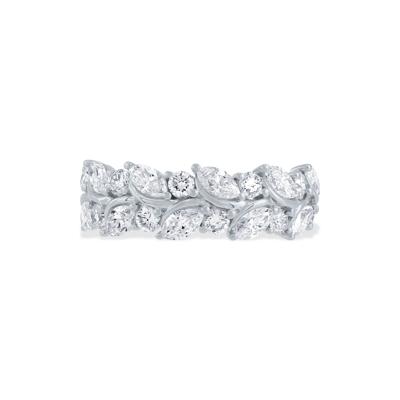 Lab Grown Diamond Marquise & Round Band in 10K Gold
