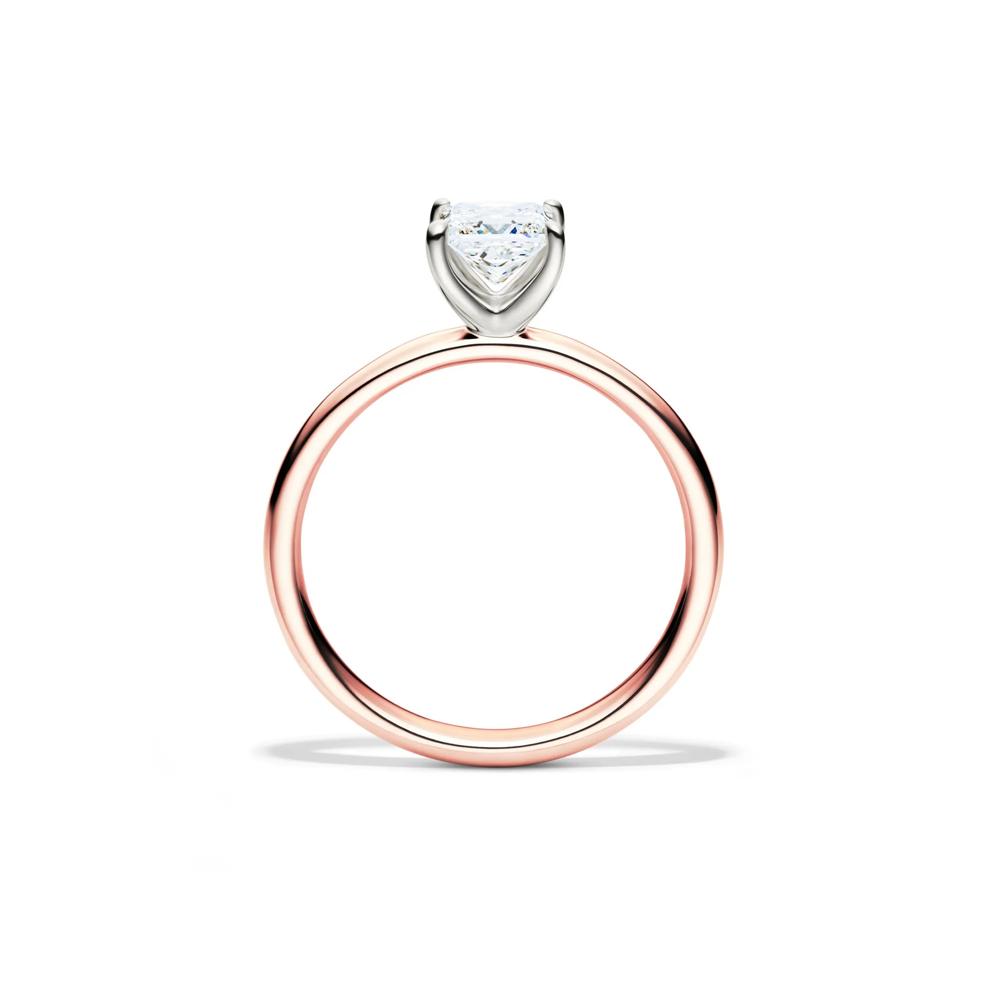 Diamond Princess-Cut Solitaire Engagement Ring in 14K Rose Gold (3/4 ct.) – Image 2 of 5