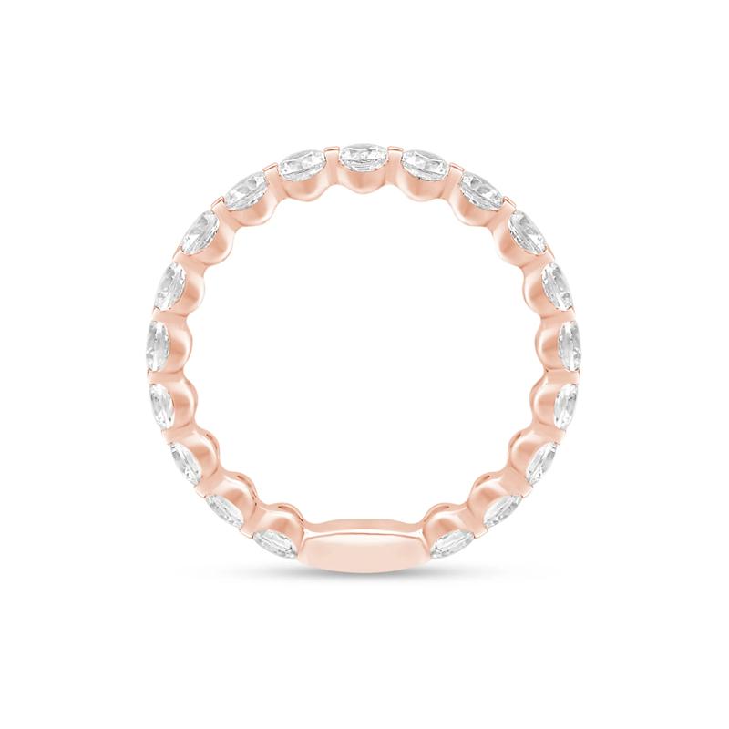 Round-Cut Sizeable Diamond Eternity Band in 14K Rose Gold (2 ct. tw.) – Image 2 of 3