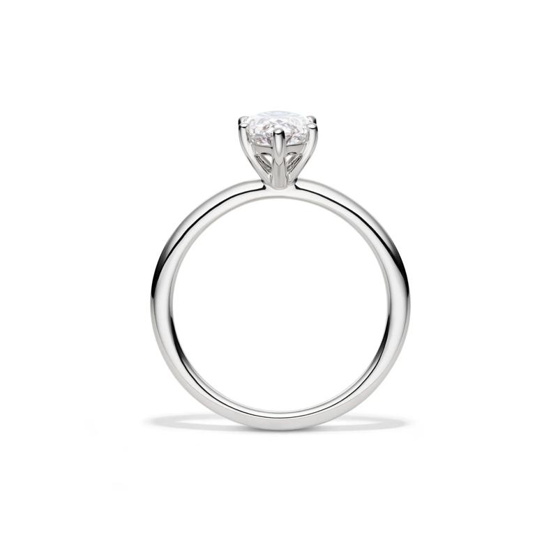Lab Grown Diamond Solitaire Marquise Engagement Ring in 14k White Gold &#40;1 1/2 ct.&#41; – Image 2 of 4
